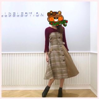 ウィルセレクション(WILLSELECTION)のウィルセレクション ミックスチェックベアワンピ (ロングワンピース/マキシワンピース)