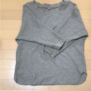 ユニクロ(UNIQLO)のユニクロ ワッフル クルーネックT（7分袖）(カットソー(長袖/七分))