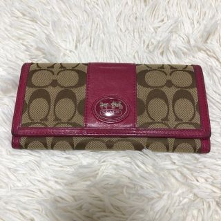 コーチ(COACH)のコーチ 長財布 coach ピンク(財布)