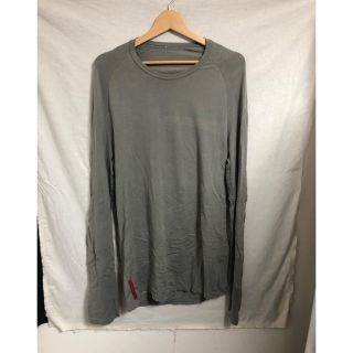 プラダ(PRADA)のPRADA/長袖Tシャツ/サイズL/グレー/国内正規品(Tシャツ/カットソー(七分/長袖))