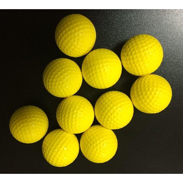 ゴルフボール 練習用 ウレタンボール スポンジ 黄色 10個 室内でゴルフの練習の通販 By アスラン S Shop ラクマ