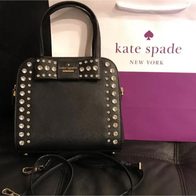 【新品】 kate spade WKRU4769  リボン ビジュー　バッグ