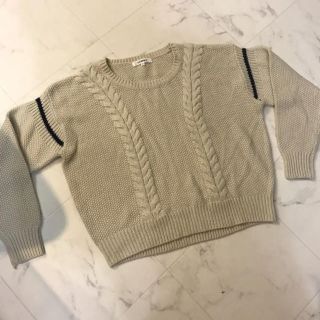 トミーヒルフィガー(TOMMY HILFIGER)のTOMYのざっくりニット ベージュ M (ニット/セーター)