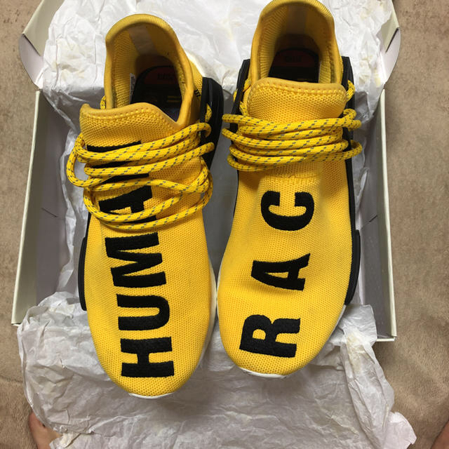 adidas(アディダス)のNMD HUMAN RACE 25.5cm イエロー 国内正規 メンズの靴/シューズ(スニーカー)の商品写真