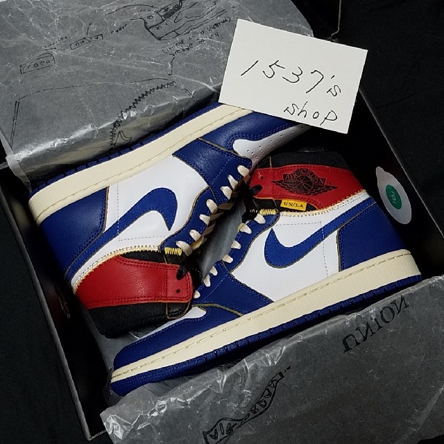 NIKE(ナイキ)の週末限定値下げ union air jordan1 retro hi nrg  メンズの靴/シューズ(スニーカー)の商品写真