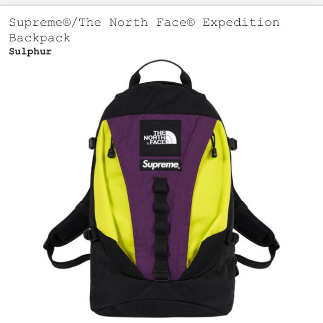 18Supreme TNF Expedition Backpack紫