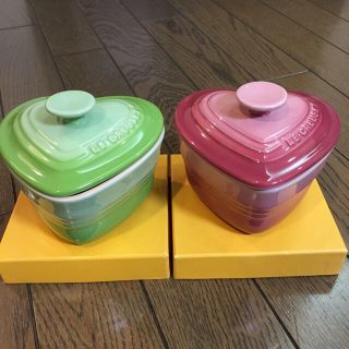 ルクルーゼ(LE CREUSET)のルクルーゼ ラムカンダムール ハートココット２個セット(食器)