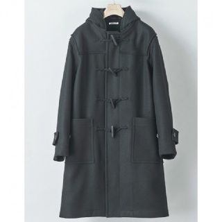 コモリ(COMOLI)の18AW 新品 オーラリー ダッフルコート 黒 サイズ3(ダッフルコート)