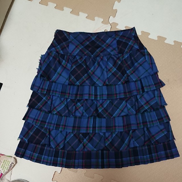ブルー系タータンスカートスカート