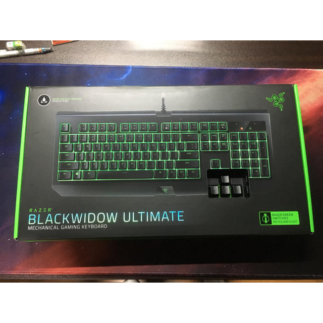 LAZER(レイザー)のRazer BLACKWIDOW ULTIMET 2018 キーボード スマホ/家電/カメラのPC/タブレット(PC周辺機器)の商品写真