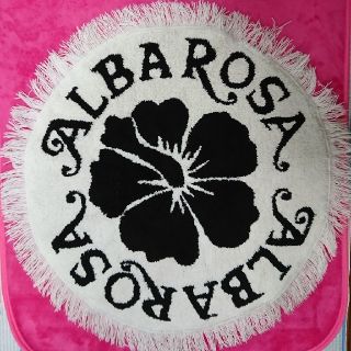 アルバローザ(ALBA ROSA)の中古★ALBAROSA●円形フロアマット●白黒(フロアマット)