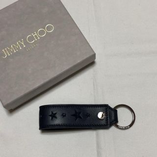 ジミーチュウ(JIMMY CHOO)の【再出品】ジミーチュウ キーホルダー ネイビー 美品(キーホルダー)