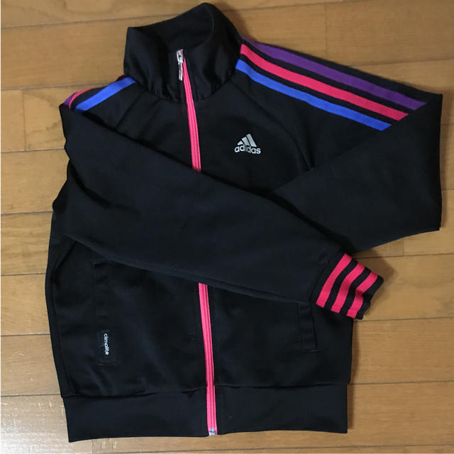 adidas(アディダス)のadidasジャージ上 キッズ/ベビー/マタニティのキッズ服女の子用(90cm~)(ジャケット/上着)の商品写真