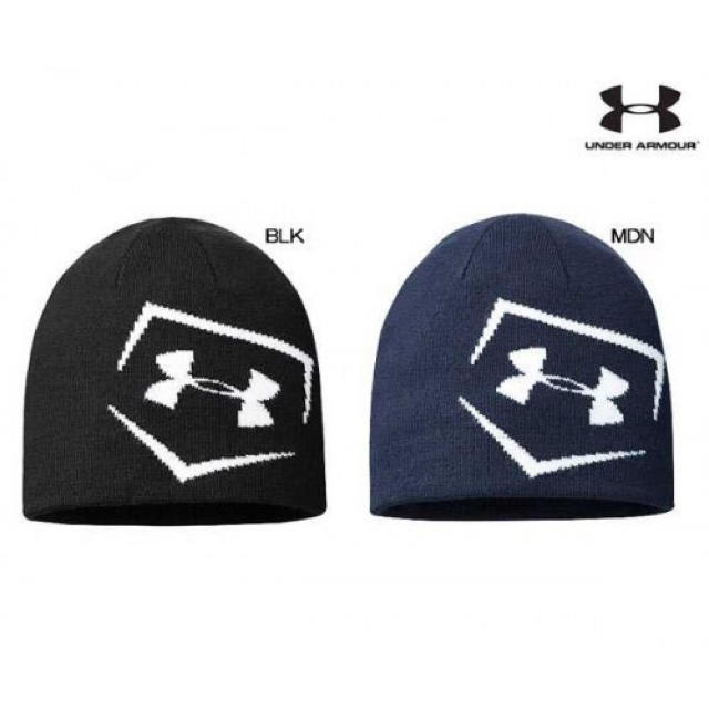 UNDER ARMOUR(アンダーアーマー)のアンダーアーマー ニットキャップ ネイビー ユースベースボールビーニー 帽子 キッズ/ベビー/マタニティのこども用ファッション小物(帽子)の商品写真