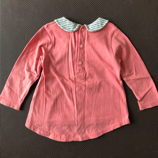 ベルメゾン(ベルメゾン)のPetit Editer 丸襟 ピンク カットソー 80cm キッズ/ベビー/マタニティのベビー服(~85cm)(シャツ/カットソー)の商品写真