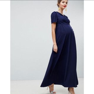 エイソス(asos)のasos  エイソス マタニティ マキシドレス ワンピース 結婚式 2次会(マタニティワンピース)