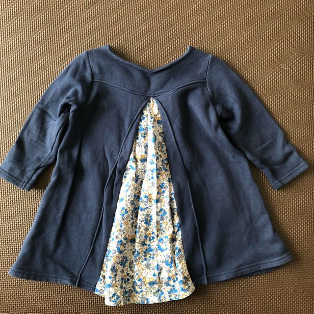 ベルメゾン(ベルメゾン)のPetit Editer 花柄 丸襟 ワンピース 80cm キッズ/ベビー/マタニティのベビー服(~85cm)(ワンピース)の商品写真