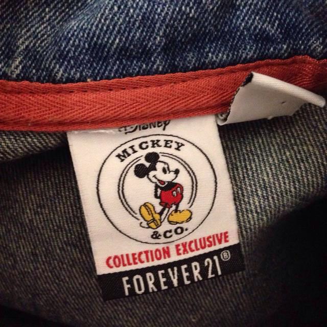 新品未使用　forever21 ミッキー デニムジャケット FOREVER 21 - ミッキー💓Gジャンの通販 by はりねずみ屋