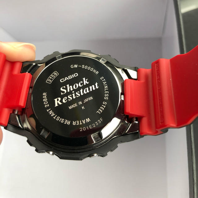 G-SHOCK(ジーショック)のG-SHOCK GW-5000HR-1JF ブラック×レッド メンズの時計(腕時計(デジタル))の商品写真