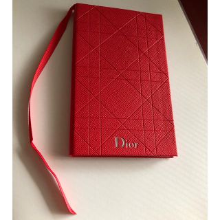 ディオール(Dior)のDior ノート (赤)(ノート/メモ帳/ふせん)