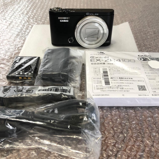 CASIO(カシオ)のカシオ デジタルカメラ「EXILIM ZR4100」EX-ZR4100-BK スマホ/家電/カメラのカメラ(コンパクトデジタルカメラ)の商品写真