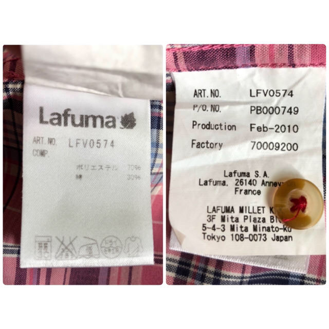 Lafuma(ラフマ)のLafuma チェック柄 ブラウス レディースのトップス(シャツ/ブラウス(半袖/袖なし))の商品写真