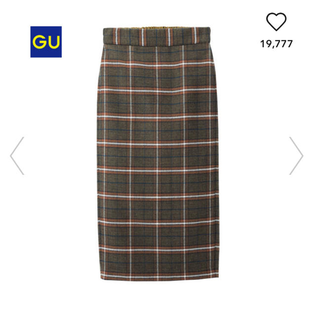 GU(ジーユー)のGU チェックナローミディスカート レディースのスカート(その他)の商品写真