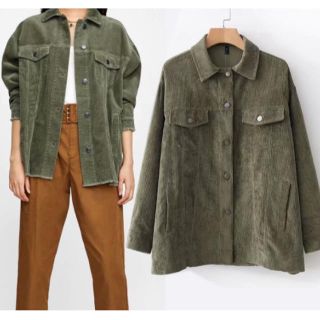 ザラ(ZARA)のカーキシャツジャケット！(シャツ/ブラウス(長袖/七分))