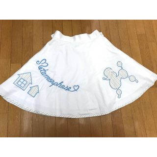 メタモルフォーゼタンドゥフィーユ(metamorphose temps de fille)の★メタモルフォーゼ プードルスカート★刺繍 ロゴ シンプル 普段着(ミニスカート)