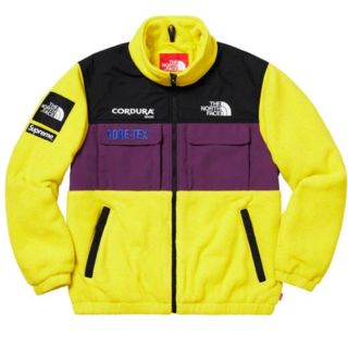 シュプリーム(Supreme)のSupreme North Face Expedition Fleece 黄色S(スウェット)