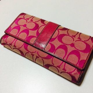 コーチ(COACH)のコーチ ピンク長財布(財布)