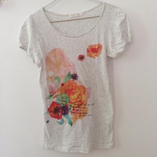 ローリーズファーム(LOWRYS FARM)の*花柄パフスリーブシャツ*(Tシャツ(半袖/袖なし))