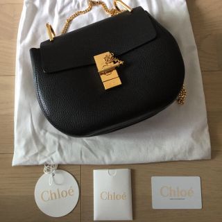 クロエ(Chloe)の超美品クロエ chloe ドリュー  チェーンバック 黒 (ショルダーバッグ)