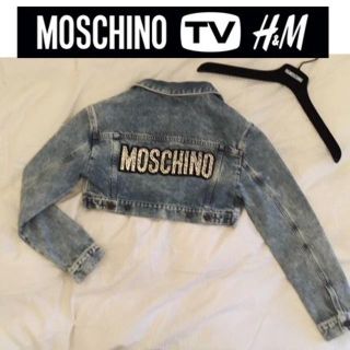 モスキーノ(MOSCHINO)のsaapon様専用、H&M×モスキーノ クロップドデニムジャケット(Gジャン/デニムジャケット)