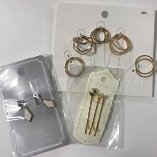 エイチアンドエム(H&M)のアクセサリーセット / H&M リング イヤリング ヘアアクセサリー 新品(リング(指輪))