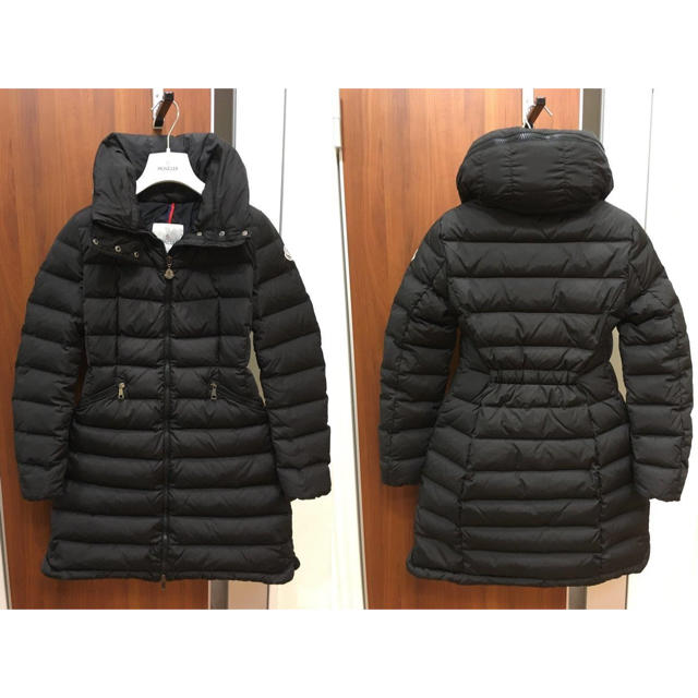 MONCLER(モンクレール)のモンクレールロングダウンコートジャケットフラメッテFLAMMETTE黒国内正規  レディースのジャケット/アウター(ダウンコート)の商品写真