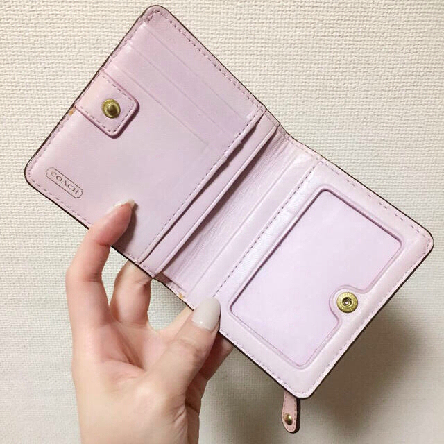 COACH(コーチ)のちゆ様専用♡COACH♡二つ折り財布 レディースのファッション小物(財布)の商品写真