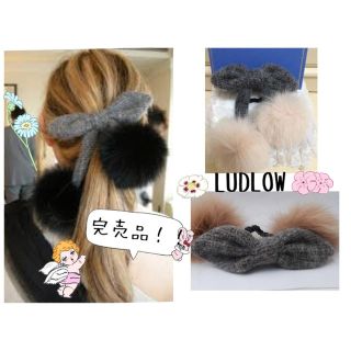 ラドロー(LUDLOW)の【即完売品】ラドロー正規品 リアルFOXファーシュシュ(ヘアゴム/シュシュ)