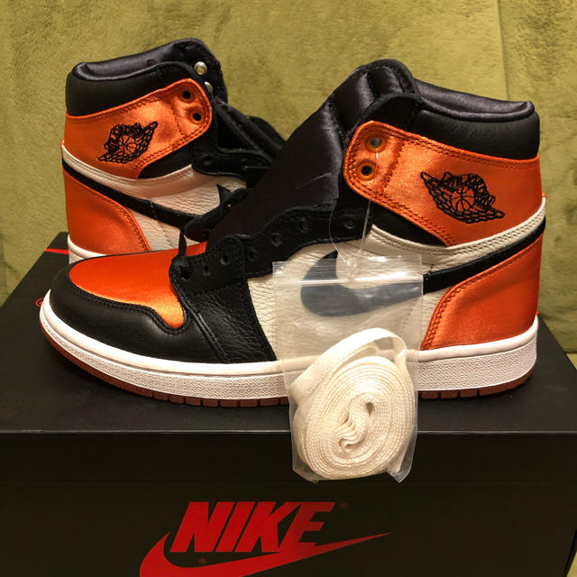 24.5cm NIKE AIR JORDAN 1 satin backboard