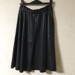 ザラ(ZARA)の試着のみ ZARA レザースカート(ひざ丈スカート)