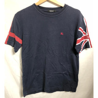バーバリーブラックレーベル(BURBERRY BLACK LABEL)のBURBERRY BLACK LABEL/半袖Tシャツ/サイズ2/ネイビー(Tシャツ/カットソー(半袖/袖なし))