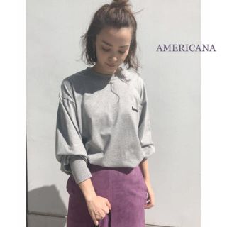 アメリカーナ(AMERICANA)の極美品⭐️今季⭐️AMERICANA／アメリカーナ／スウェット カットソー(トレーナー/スウェット)