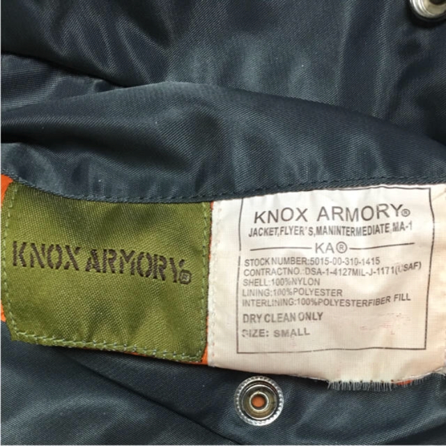 ALPHA INDUSTRIES(アルファインダストリーズ)のALPHA ノックスアーモーリ MA-1 メンズのジャケット/アウター(フライトジャケット)の商品写真