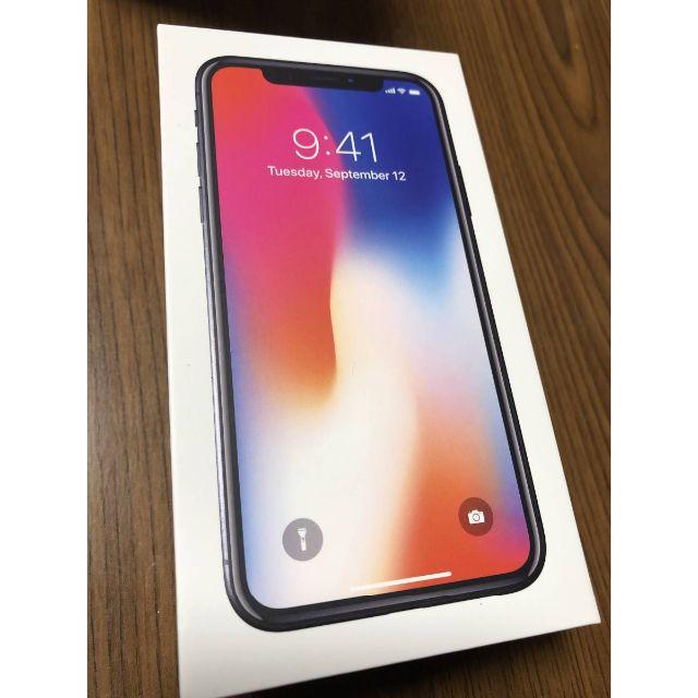 新品未使用 Apple iPhone X 64GB Space Gray ドコモ