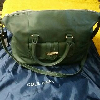 コールハーン(Cole Haan)のちゃちゃこさま専用　新品未使用☆ダークグリーンのボストンバッグ(ボストンバッグ)