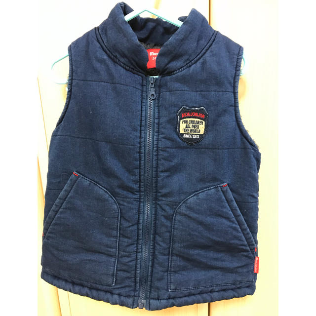 mou jon jon(ムージョンジョン)のベスト100センチ キッズ/ベビー/マタニティのキッズ服女の子用(90cm~)(ジャケット/上着)の商品写真