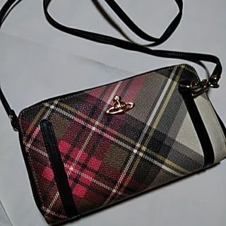 ヴィヴィアンウエストウッド(Vivienne Westwood)のViviennewestwoodダービーチェックショルダー長財布(財布)