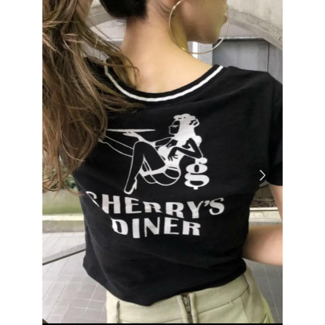 GYDA(ジェイダ)のGYDA SHERRY'S DINER ショートTシャツ レディースのトップス(Tシャツ(半袖/袖なし))の商品写真