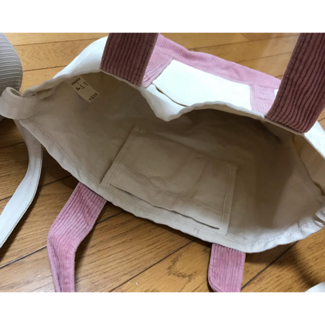 STUDIO CLIP(スタディオクリップ)の鞄 バッグ トートバック キャンバストート コーデュロイ ピンク レディースのバッグ(トートバッグ)の商品写真