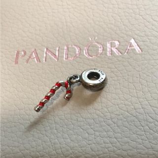 スワロフスキー(SWAROVSKI)のpandora  クリスマス キャンディーケーン チャーム(チャーム)